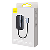 Baseus PadJoy 4 az 1-ben HUB USB-C - USB 3.0 + HDMI + USB-C PD + jack , 3.5 mm, szürke (WKWJ000013)