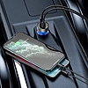 Baseus Particular Digital Display autós töltő kijelzővel, USB + USB-C, QC3.0 + PD, 5A, 65 W, ezüst (CCKX-C0A)