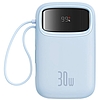 Baseus QPow 2 powerbank, 10000mAh, 30W, 2xUSB-C kék (P10055008313-00)