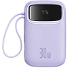 Baseus QPow 2 powerbank, 10000mAh, 30W, 2xUSB-C lila (P10055008513-00)