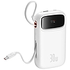Baseus QPow 2 powerbank, 20000mAh, 30W, 2xUSB-C fehér (P10055009213-00)