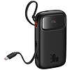Baseus QPow 2 powerbank, 20000mAh, 30W, 2xUSB-C fekete (P10055009113-00)