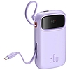 Baseus QPow 2 powerbank, 20000mAh, 30W, 2xUSB-C lila (P10055009513-00)