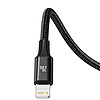 Baseus Rapid Series USB-C 3 az 1-ben kábel, mikro USB / Lightning / USB-C, 20 W, 1,5 m, fekete (CAMLT-SC01)