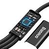 Baseus Rapid Series USB-C 3 az 1-ben kábel, mikro USB / Lightning / USB-C, 20 W, 1,5 m, fekete (CAMLT-SC01)