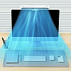 Baseus Refreshing Monitor Clip-On & Stand-Up asztali ventilátor fehér