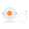 Baseus Serenity asztali oszcilláló ventilátor, fehér (ACYY000002)