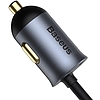 Baseus Share Together autós töltő hosszabbítóval, 3x USB, USB-C, 120W, szürke (CCBT-B0G)