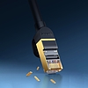 Baseus Speed Seven nagy sebességű RJ45 hálózati kábel 10 Gbps 0,5 m fekete (WKJS010001)