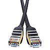 Baseus Speed Seven nagy sebességű RJ45 hálózati kábel 10 Gbps 0,5 m fekete (WKJS010001)