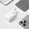 Baseus Super Si gyorstöltő 1C 20W adapter 1 m-es USB-C-Lightning kábellel, fehér (TZCCSUP-B02)