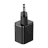 Baseus Super Si gyorstöltő 1C 20W adapter1 m-es USB-C-Lightning kábellel, fekete (TZCCSUP-B01)
