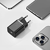 Baseus Super Si gyorstöltő 1C 20W adapter1 m-es USB-C-Lightning kábellel, fekete (TZCCSUP-B01)