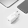 Baseus Super Si gyorstöltő 1C 25W adapter USB-C-USB-C 1 m-es kábellel, fehér (TZCCSUP-L02)