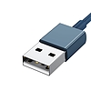 Baseus Superior Series 3 az 1-ben USB-kábel, USB-Micro USB / USB-C / Lightning, 3,5 A, 1,2 m, kék (CAMLTYS-03)