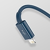 Baseus Superior Series 3 az 1-ben USB-kábel, USB-Micro USB / USB-C / Lightning, 3,5 A, 1,2 m, kék (CAMLTYS-03)