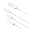 Baseus Superior Series 3 az 1-ben USB-kábel, USB-mikro-USB / USB-C / Lightning, 3,5 A, 1,2 m, fehér (CAMLTYS-02)