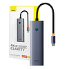 Baseus UltraJoy 6 az 1-ben USB-C Hub, HDMI4K@30Hz1+3xUSB 3.0+PD+RJ45 szürke (B00052802811-00)