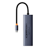 Baseus UltraJoy 6 az 1-ben USB-C Hub, HDMI4K@30Hz1+3xUSB 3.0+PD+RJ45 szürke (B00052802811-00)