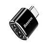 Baseus USB-USB Type-C 2.4A adapter, fekete (CATOTG-01)