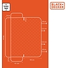 BLACK+DECKER hátsó ülésvédő 140x123xcm, vízálló