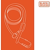 BLACK+DECKER Kerékpár kábelzár 1x240cm, 500g, 3 kulcs (BXCHBL7005)