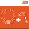 BLACK+DECKER Kerékpár kábelzár, számzáras (4x), 1x90cm, 200g (BXCHBL7008)