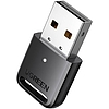 Bluetooth 5.3 Ugreen CM591 USB adapter/vevő, LED, 20m hatótáv fekete (90225)