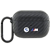 BMW BMAP2WMPUCA2 AirPods Pro 2 generációs borító fekete/fekete Carbon Double Metal Logó