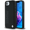 BMW bőr Hot Stamp iPhone 16e tok - fekete