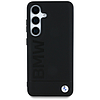 BMW bőr nagyméretű feliratos tok Samsung Galaxy S25+ készülékhez - fekete