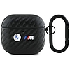 BMW Carbon dupla fém logó - AirPods 4 tok fekete (BMA4WMPUCA2)