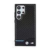 BMW Leather Carbon Blue Line - Samsung Galaxy S24 Ultra tok fekete (BMHCS24L22NBCK)
