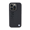 BMW Leather Hot Stamp - iPhone 15 Pro Max tok fekete (BMHCP15XSLLBK)