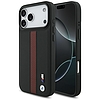 BMW M perforált csíkos logós MagSafe tok iPhone 17 Pro Maxhoz - piros