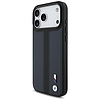 BMW M perforált csíkos logós MagSafe tok iPhone 17 Pro Maxhoz - sötétkék