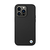 BMW szilikon fém logó - iPhone 15 Pro Max tok fekete (BMHCP15XSILBK)