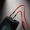 Borofone Highway - 1,2 m-es USB-Lightning csatlakozókábel fekete/piros (BFO-BU23-L-BR)