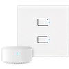 BroadLink Intelligens TC3-EU-2 Wi-Fi fénykapcsoló 2 csatornás az átjáróval együtt (S3-TC3 (kit)-2)