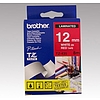 Brother TZe-435 laminált feliratozószalag 12mm széles piros - fehér