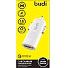 Budi - 1 db USB autós töltő LED jelzővel (BD062Q)
