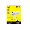 Budi - 2 db USB autós töltő LED jelzővel+villámkábellel (BD622LW)