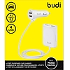 Budi - 4 USB autós töltő 2 USB port az autó hátuljához használható (BD068W)