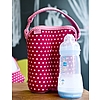 BUILT Bottle Buddy két palack táska tartóval Baby Pink Mini Dots (BBY-BBD2-BMD)