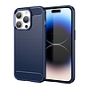 Carbon Case iPhone 14 Pro rugalmas gél hátlap kék