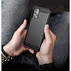 Carbon Case Rugalmas TPU Cover Samsung Galaxy A32 5G fekete