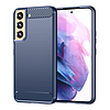 Carbon Case Samsung Galaxy S23 rugalmas szilikon karbon borítás kék