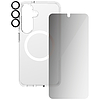 CARE by PanzerGlass Flagship 3in1 tok + Betekintést gátló üveg + Lencse Samsung Galaxy S25 készülékhez