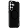 CARE by PanzerGlass Flagship Urban Combat fekete QI tok Samsung Galaxy S25-höz - félig átlátszó füstszínű