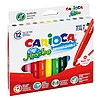 Carioca Jumbo filctoll vízbázisú tintával, kimosható 6mm 12 db-os 40569